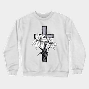 funeral lillies Crewneck Sweatshirt